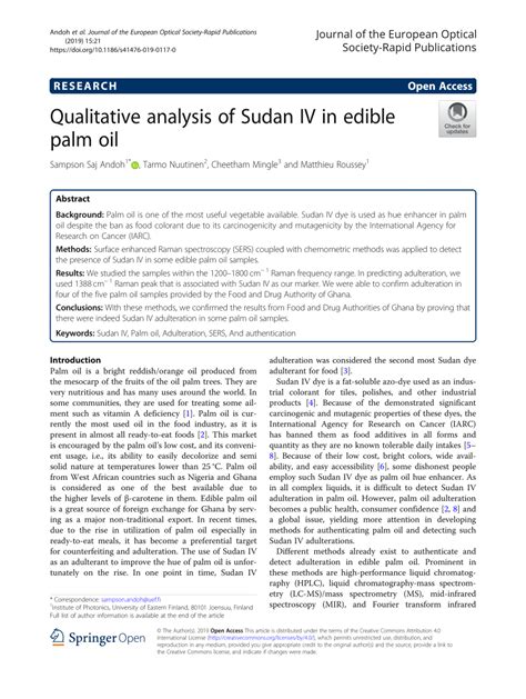 A review of analytical techniques for determination of Sudan I–IV .